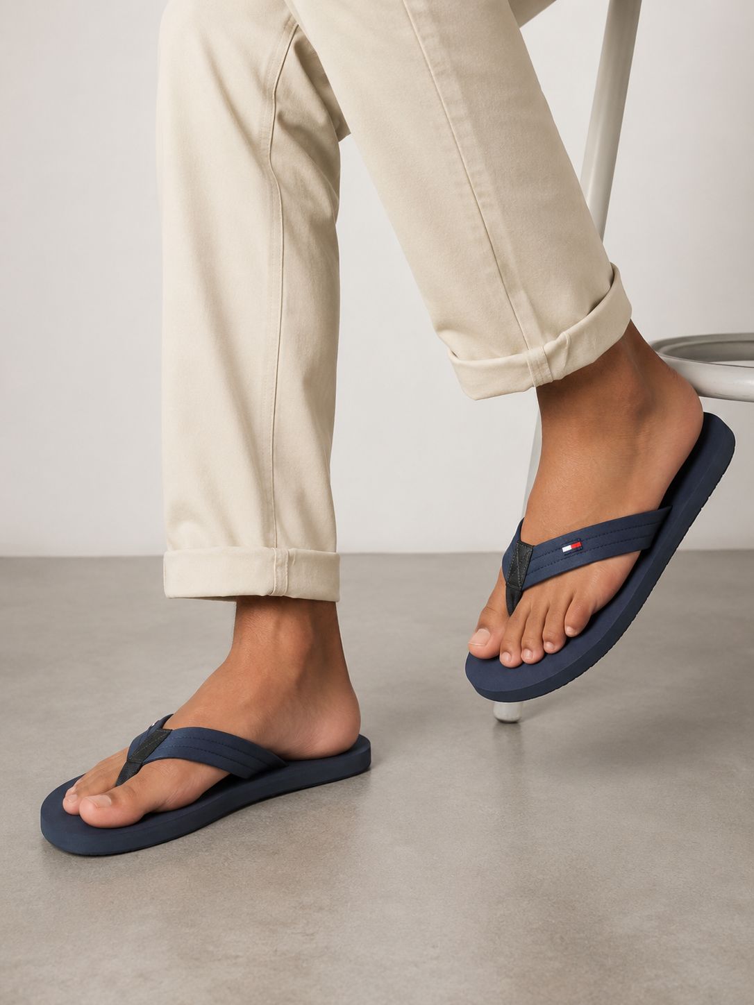 Tommy Navy Blue Slipper